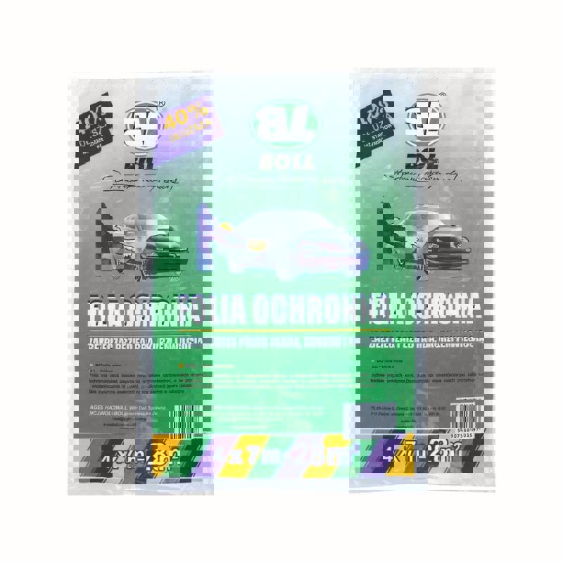 Folia Ochronna Hdpe Grubo�� 0,007Mm 4M X 7M (28 M2) / Boll / Karton 40Szt.