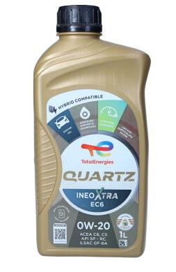 Olej Total 0W20 1L Ineo Quartz Xtra Ec6 / C5 Sp(Rc) / Gf-6A / Rbs0-2Ae / 229.72 / Wss-M2c947-B1/M2c962-A1 /Jlr.03.5006/9.55535-Gsx/Ms-12145