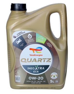 Olej Total 0W20 5L Ineo Quartz Xtra Ec6 / C5 Sp(Rc) / Gf-6A / Rbs0-2Ae / 229.72 / Wss-M2c947-B1/M2c962-A1 /Jlr.03.5006/9.55535-Gsx/Ms-12145