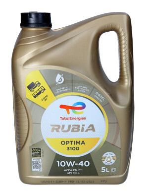 Olej Total 10W40 5L Rubia Optima 3100 / E6/E7/E8/E9/E11 / Ck-4 / 228.51 228.52 / Vds-4.5 / Rld-3 / Man 3477/3271-1 / Iveco Tls E9