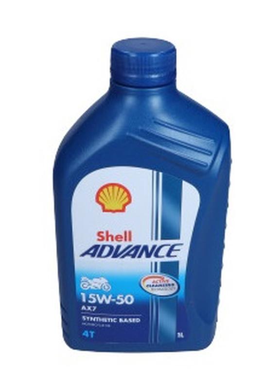 Olej Shell 15W50 1L Ax7 4T Advance Semisynthetic / Jaso Ma-2