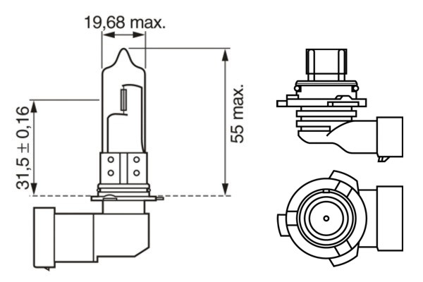 Bec 12V Hb4 51W Pure Light Bosch