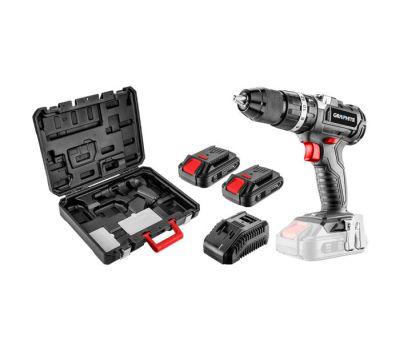 Zestaw E+: Wiertarko-Wkr�Tarka Aku Bezszczotkowa Z Udarem 18V, Li-Ion, 13 Mm, 2 Aku 2Ah, �Ad,Walizka