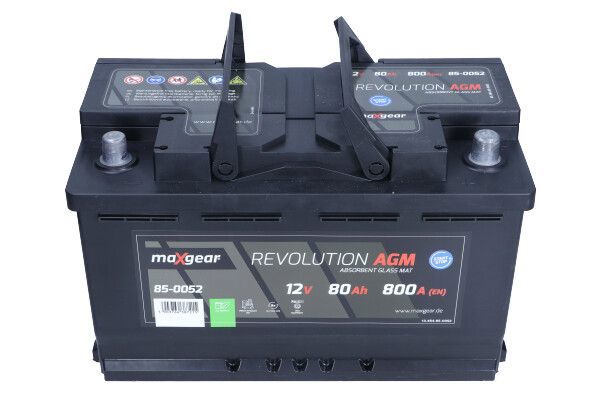 Acumulator auto Maxgear Revolution 12V 80AH AGM Start-Stop