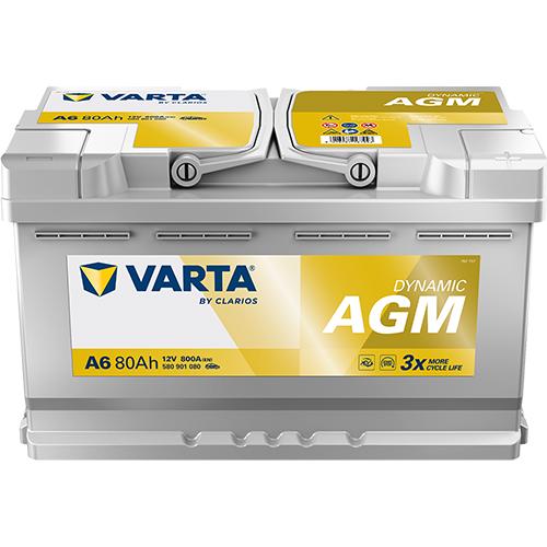 Acumulator auto Varta Silver Dynamic A6 12V 80AH AGM Start-Stop