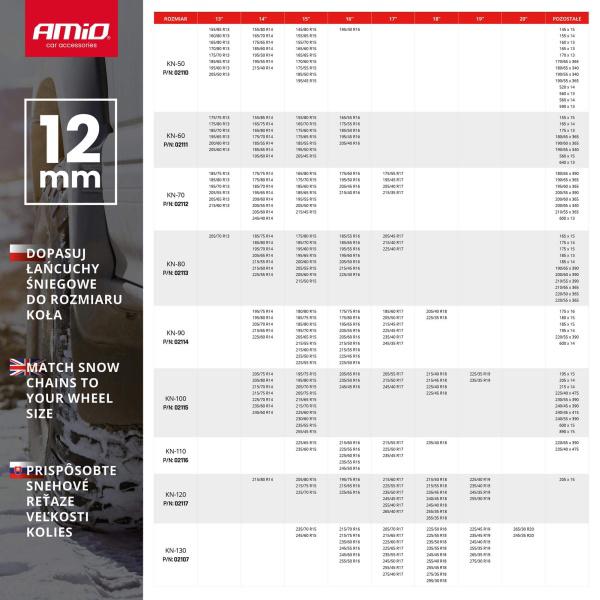�A�Cuchy �Niegowe  12 Mm + Bag Kn-110