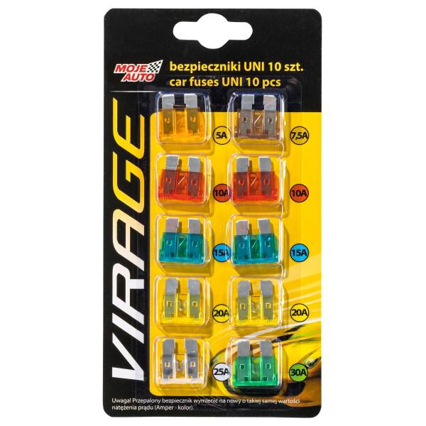 Bezpieczniki P�Ytkowe Zestaw 10 Szt.