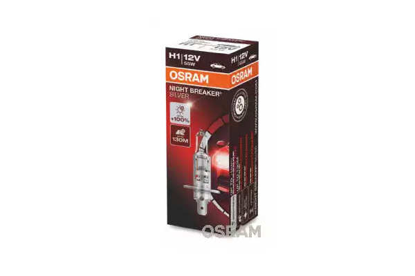 Bec 12V H1 55 W Night Breaker Silver +100% Osram