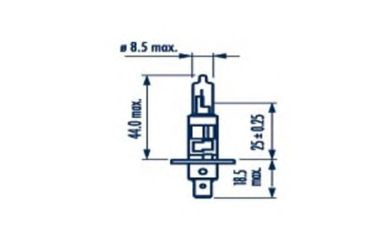 Bec Far H1 12V P14.5S 55W Narva