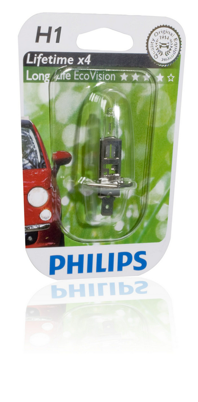 Bec Far H1 55W 12V Longer Life Ecovision Philips