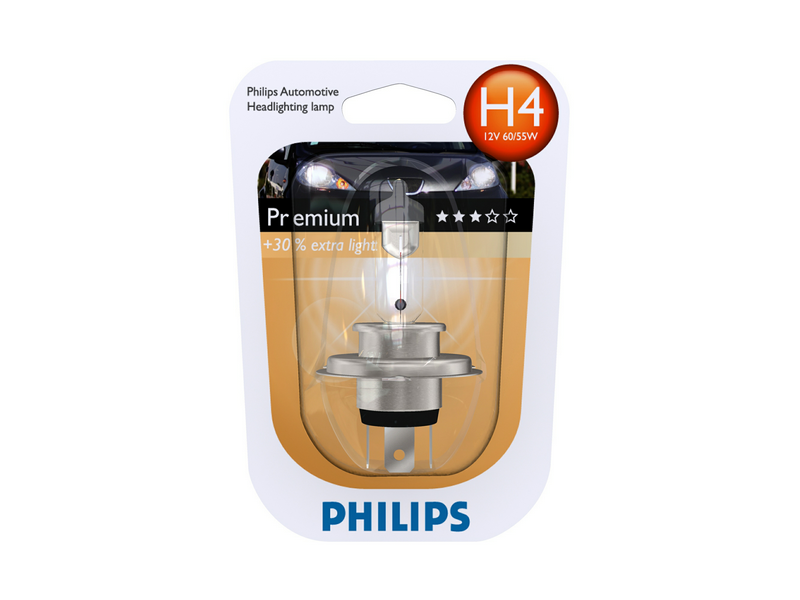 Bec Far H4 P43t 60/55W 12V Vision (Blister) Philips