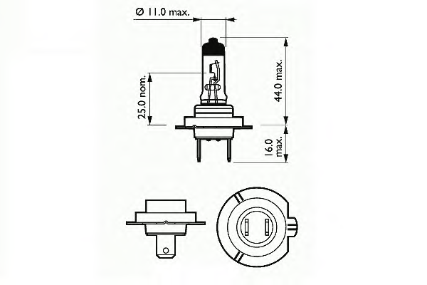 Bec Far H7 12V 55W Px26d Basic Sct