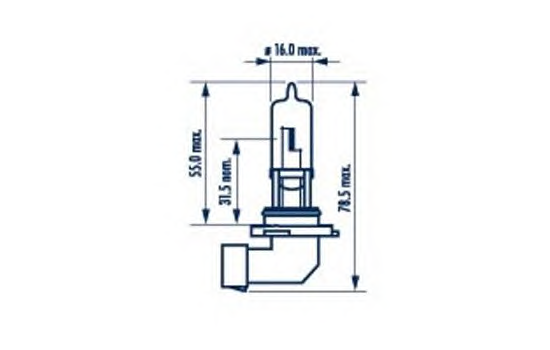 Bec Far Hb3 12V P20d 60 W Narva