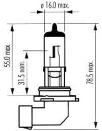 Bec Far Hb4 12V 51W P22d Super White Sct