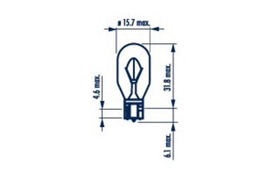 Bec Stop/Marsarier W16w 12V Set 10 Buc Narva