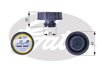 Capac vas expansiune Ford Focus II, III, Fiesta V, VI, Mondeo IV