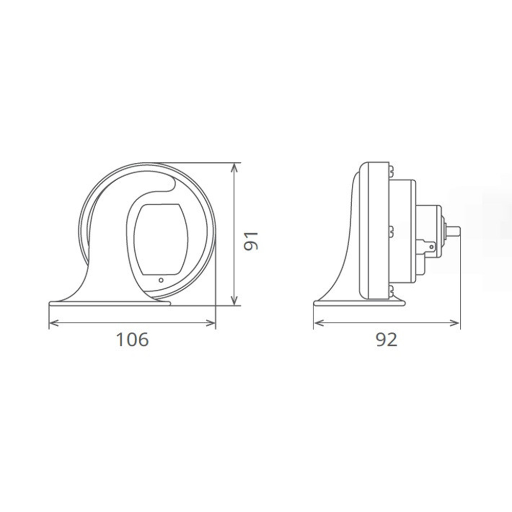 Claxon Electromagnetic, Tip Melc, 24V 3A Ton Jos