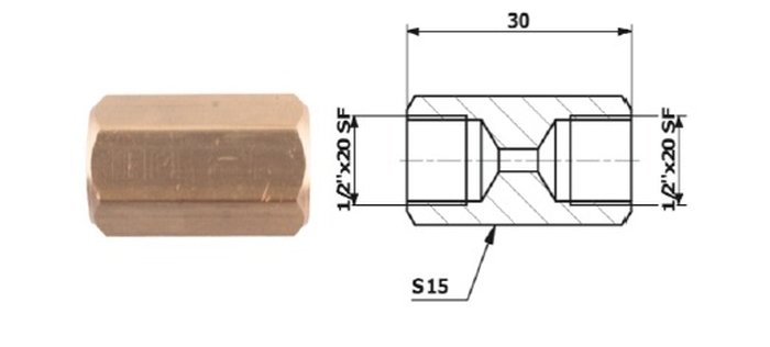 ��Cznik Przewod�W Ham. Wew. 1/2X20 Sf + Wew 1/2X20 Sf