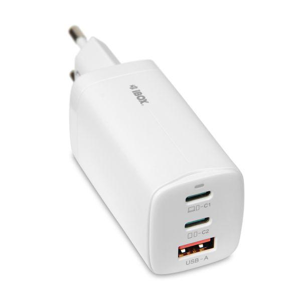 �Adowarka Sieciowa Gan Ibox C-65 Pd65w, Usb-C, Kabel Usb-C Bia�A