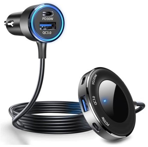 �Adowarka Samochodowa 3 X Usb Typ-C + 2 X Usb 98W