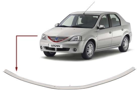 Ornament inferior grila Dacia Logan I 2004-2008 cromat