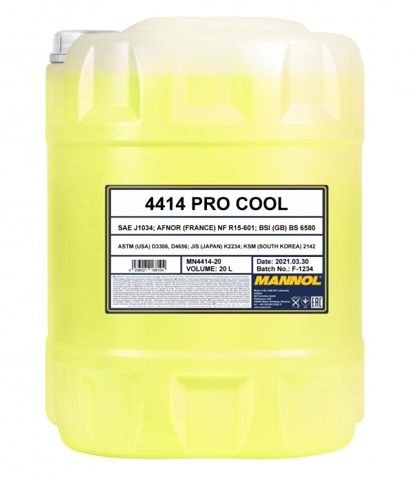 P�Yn Do Ch�Odnic Moto. Procool -40�C/+135�C 20L / Mannol