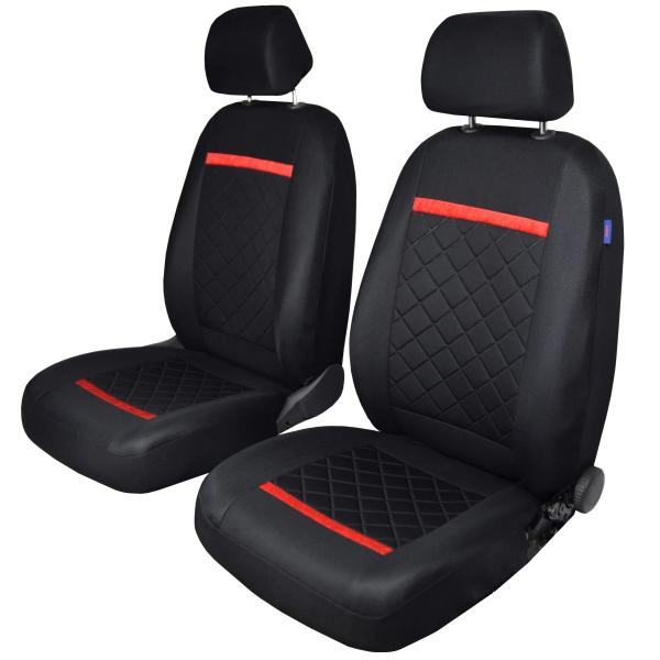 Pokrowce Samochodowe Na Siedzenie Uniwersalne - Du�A Pikowana Kratka (Przednie Fotele)