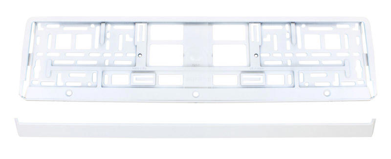 Ramka Tablicy Rejestracyjnej Metalizowana Bia�A Safari