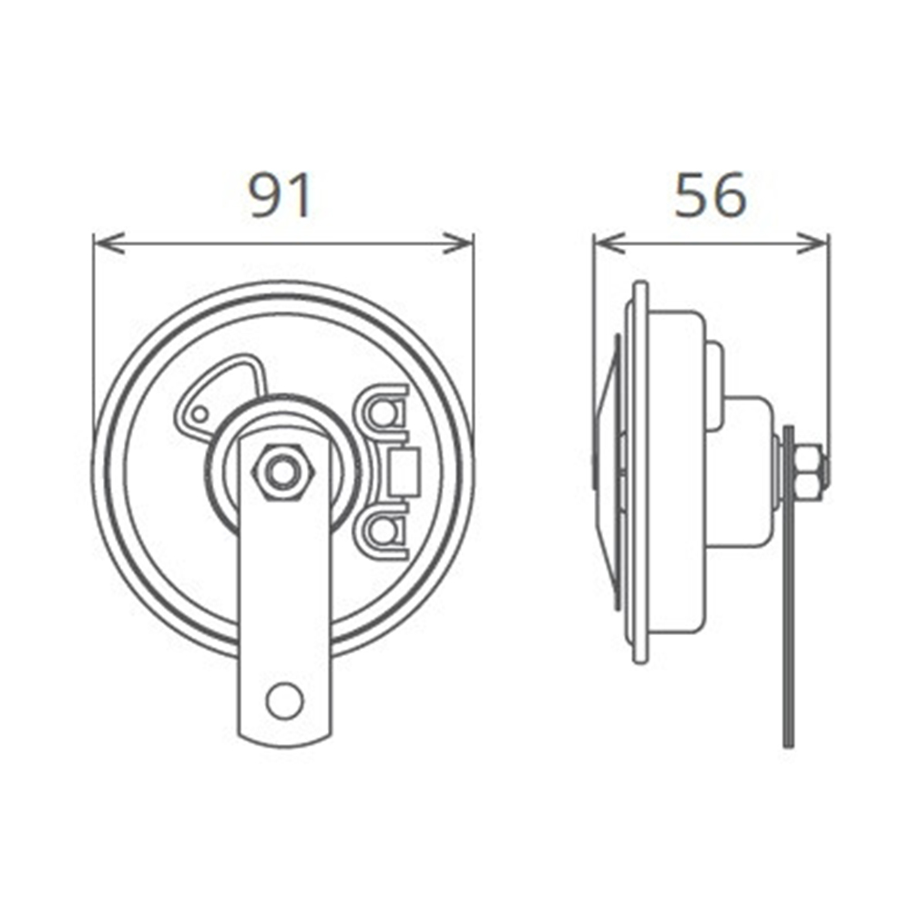 Set Claxoane Electromagnetice, Tip Disc, 24V 3A+3A Ton Inalt & Jos