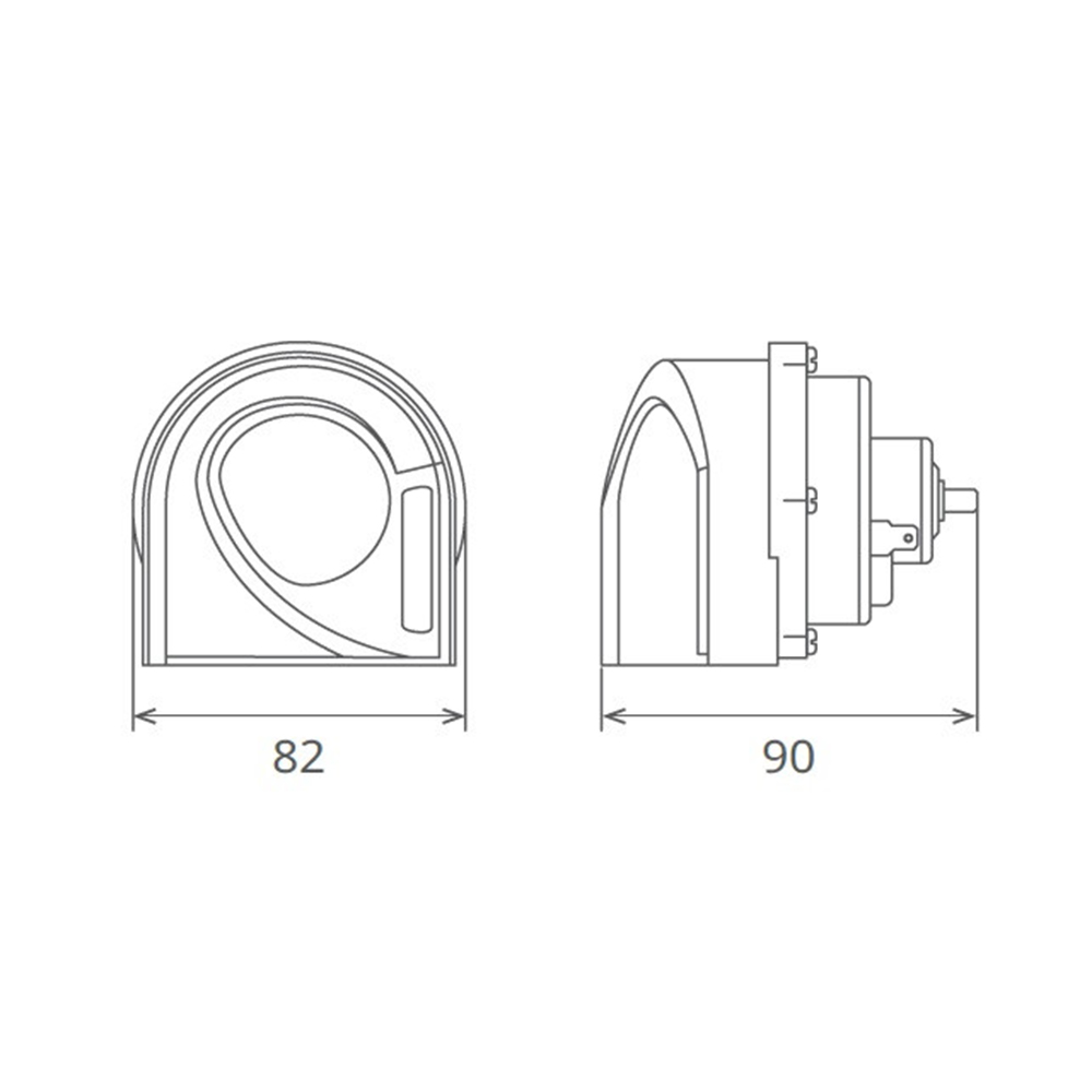 Set Claxoane Electromagnetice, Tip Melc, 24V 3A+3A Ton Inalt & Jos, Design Light