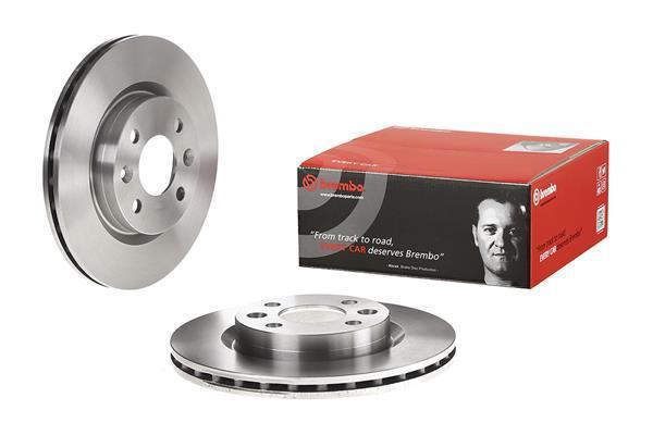 Set discuri frana fata Dacia Logan ventilat fi 259 Brembo