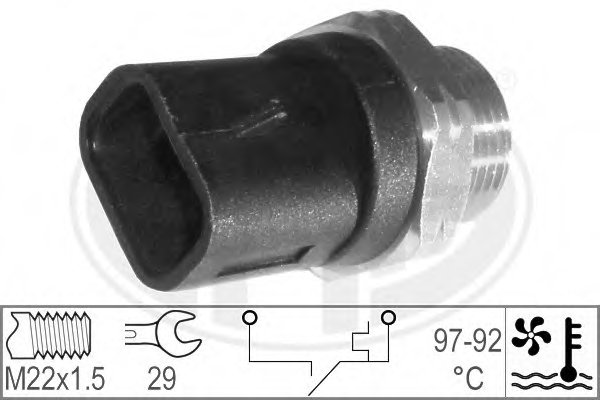 Bulb / Contact termocupla Fiat Punto, Brava, Bravo 