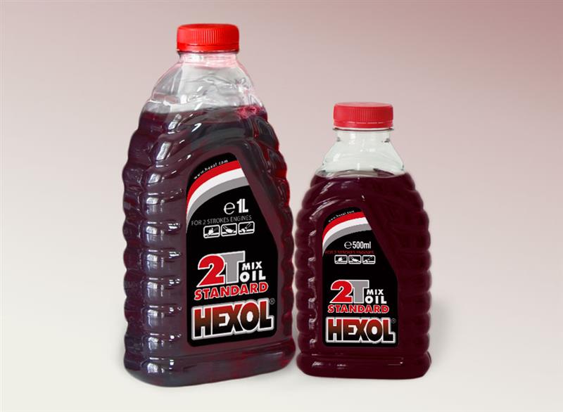 Ulei motor Hexol 2 timpi 0.5L rosu