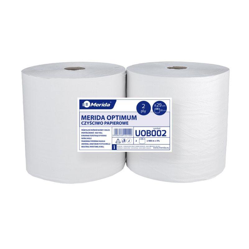 Czy�Ciwo Papierowe Optimum Bia�E �R. 29 Cm, D�Ugo�� 400 M, Dwuwarstwowe, Zgrzewka 2 Szt